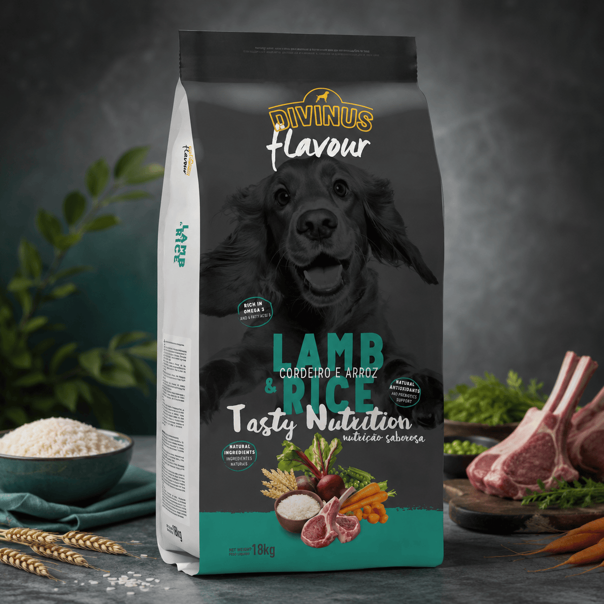 Produkt bd24.pl Karma sucha dla psów DIVINUS Jagnięcina z ryżem 18 kg 006185