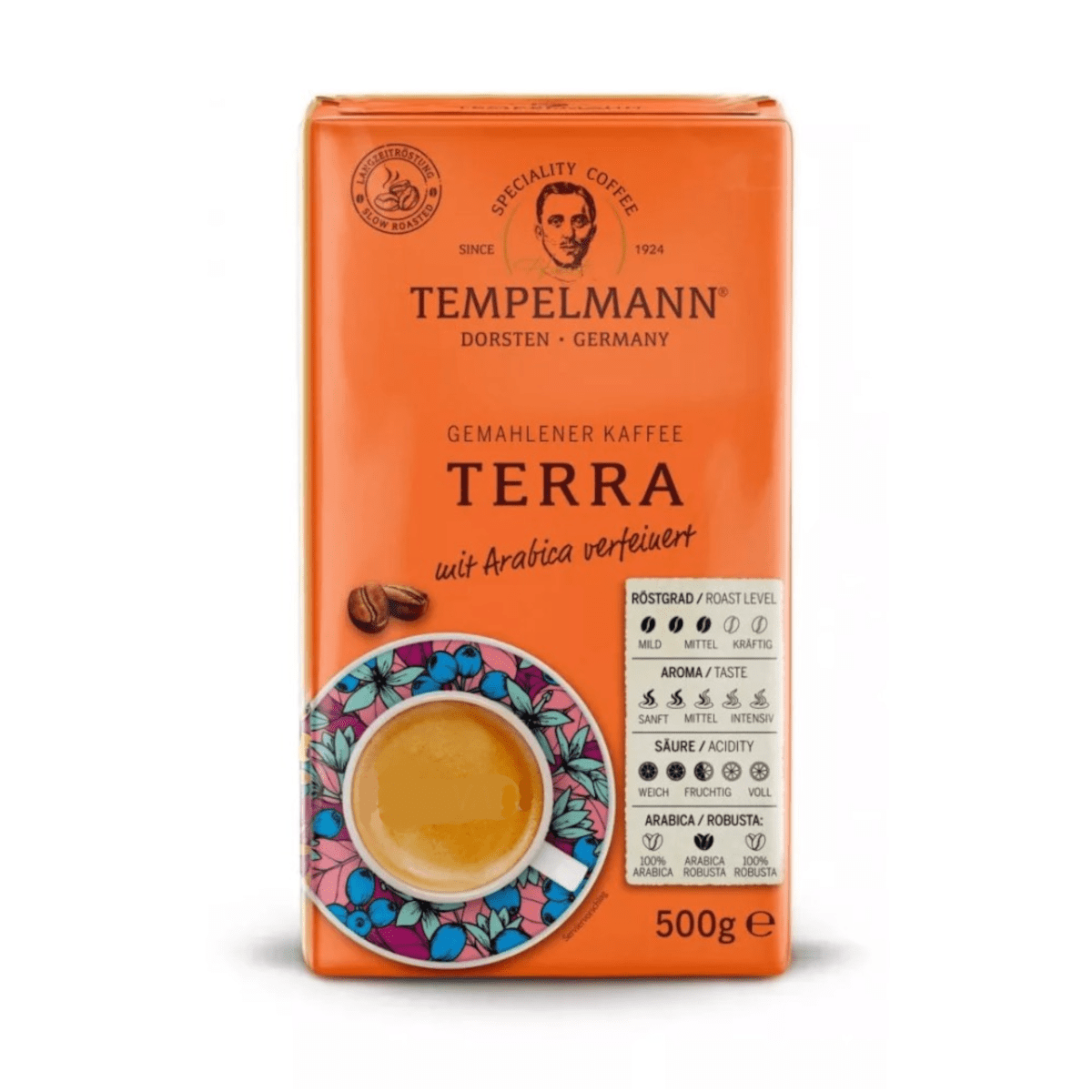 Produkt TEMPELMANN Kawa mielona Kawa Mielona TEMPELMANN Terra Arabica i Robusta 500g 052722