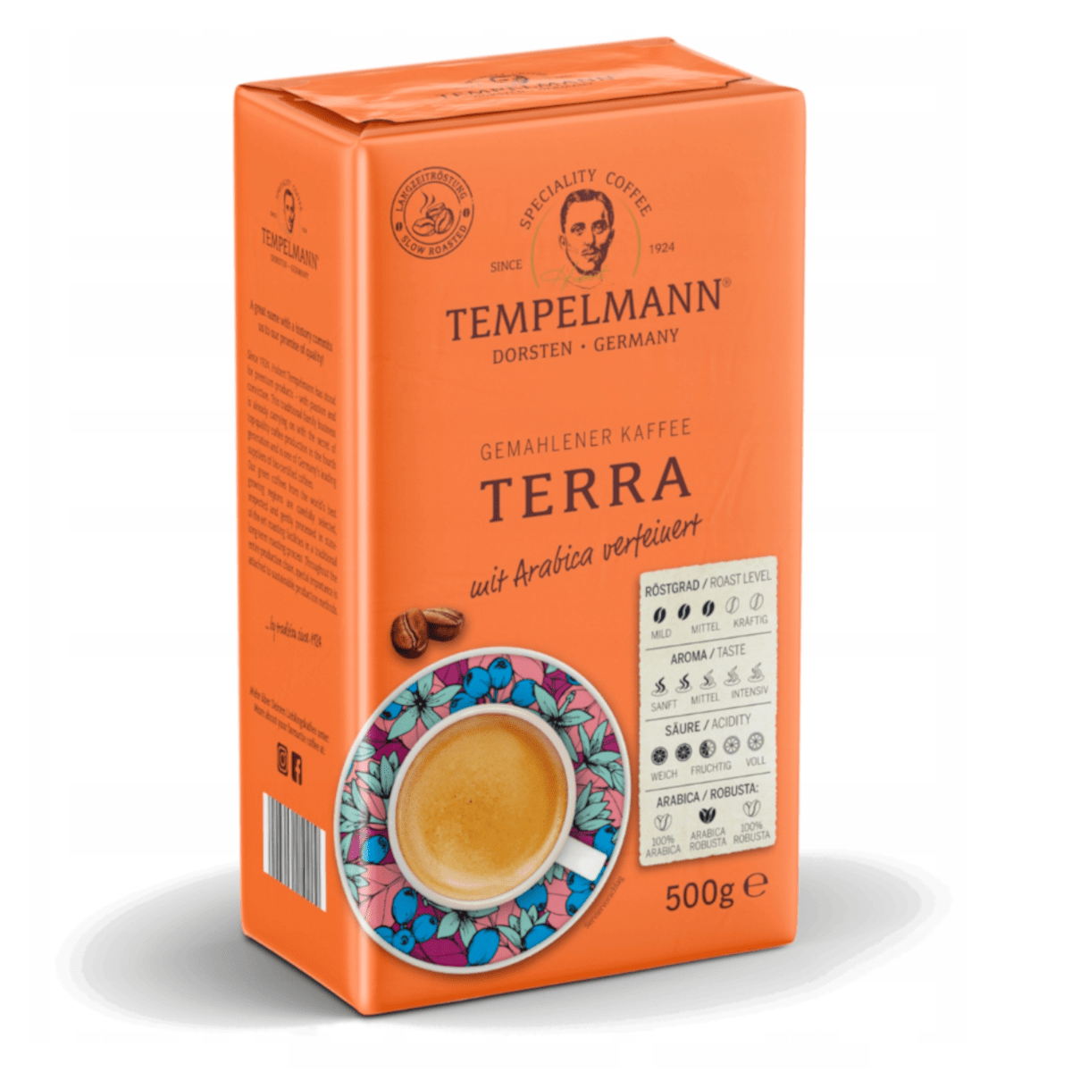 Produkt TEMPELMANN Kawa mielona Kawa Mielona TEMPELMANN Terra Arabica i Robusta 500g 052722