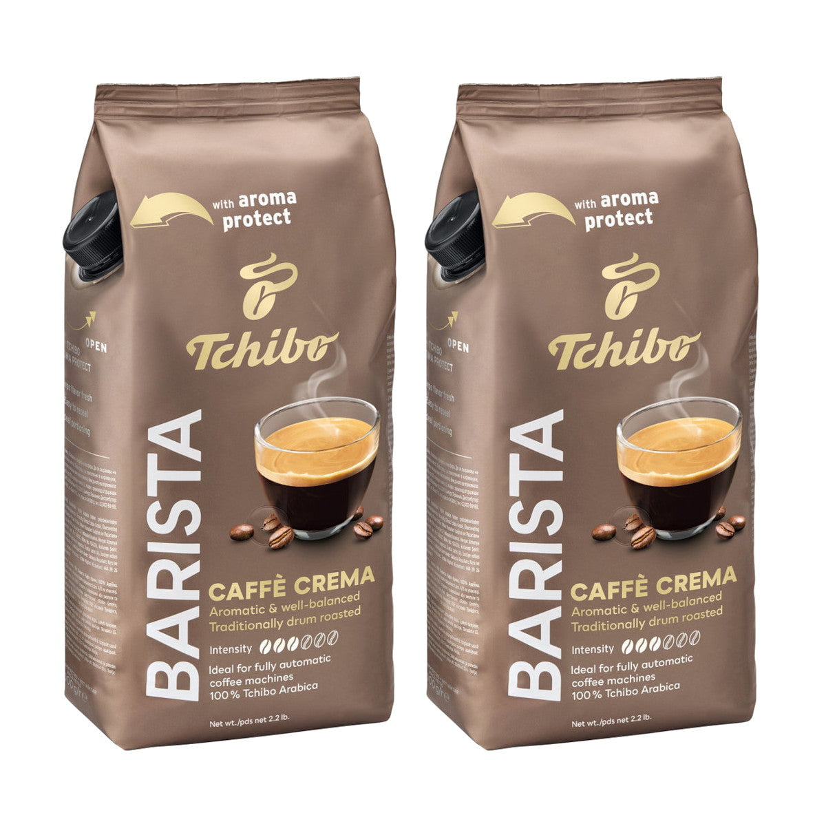 Produkt TCHIBO Kawa ziarnista 2x Kawa ziarnista TCHIBO Barista Caffe Crema 100% Arabica 1kg K_004454_2
