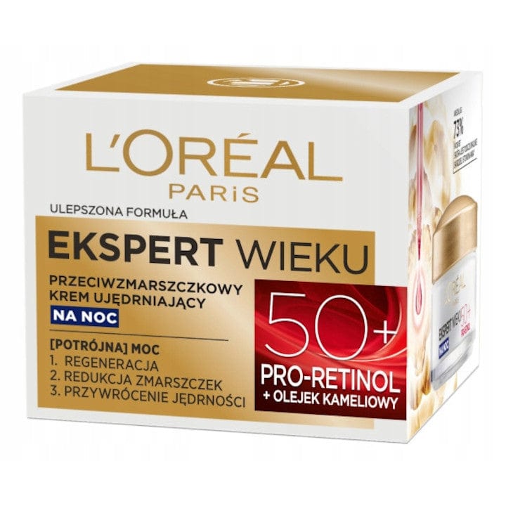 Produkt LOREAL Krem na noc L'OREAL Ekspert Wieku 50+ przeciwzmarszczkowy 50ml 031481