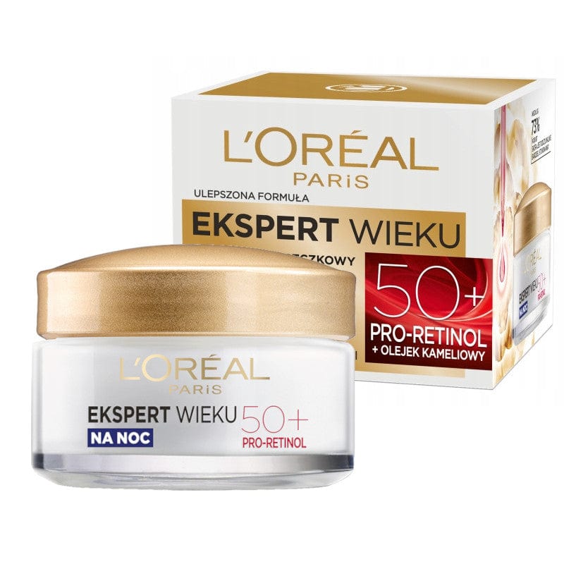 Produkt LOREAL Krem na noc L'OREAL Ekspert Wieku 50+ przeciwzmarszczkowy 50ml 031481