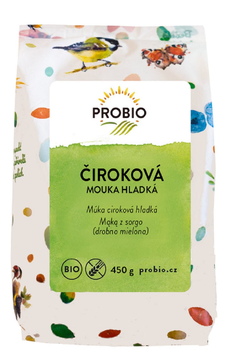 Produkt PROBIO (mieszanki do wypieków, mąki) MĄKA Z SORGO BEZGLUTENOWA BIO 450 g - PROBIO 8595582418111