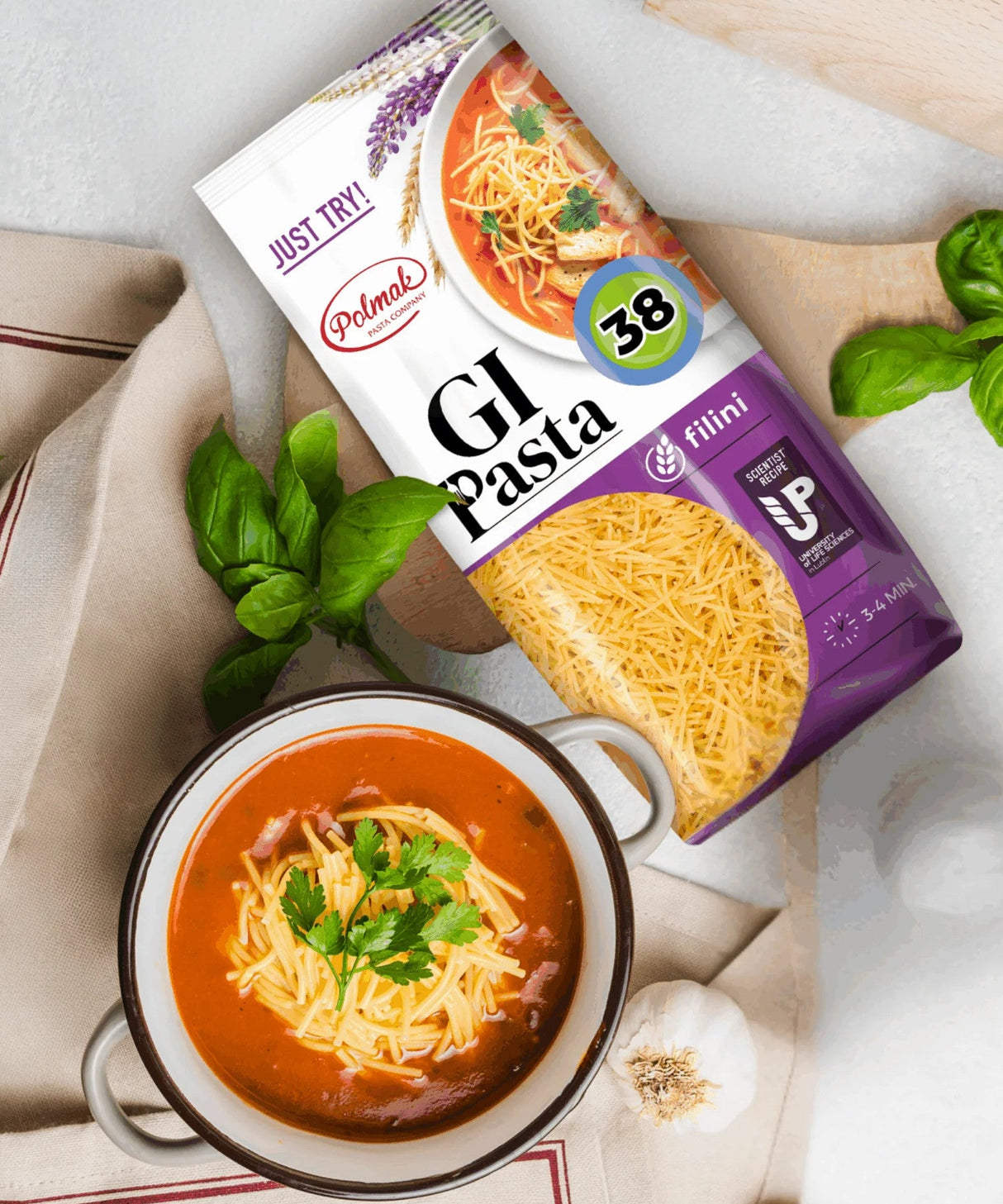 Produkt GI PASTA Makaron Makaron GI PASTA Filini 6x 250g z niskim indeksem glikemicznym 004762