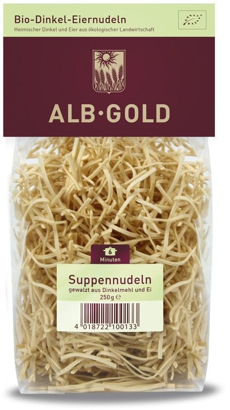 Produkt ALB-GOLD (makarony) MAKARON (ORKISZOWY JAJECZNY) NITKI BIO 250 g - ALB GOLD 4018722100133