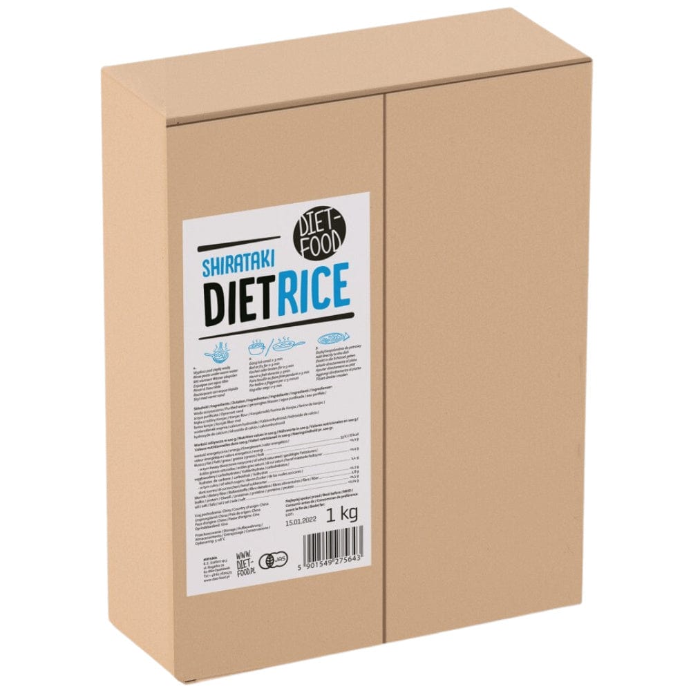 Produkt DIET-FOOD Makaron Ryż Shirataki Konjac DIET-FOOD 1kg 003133