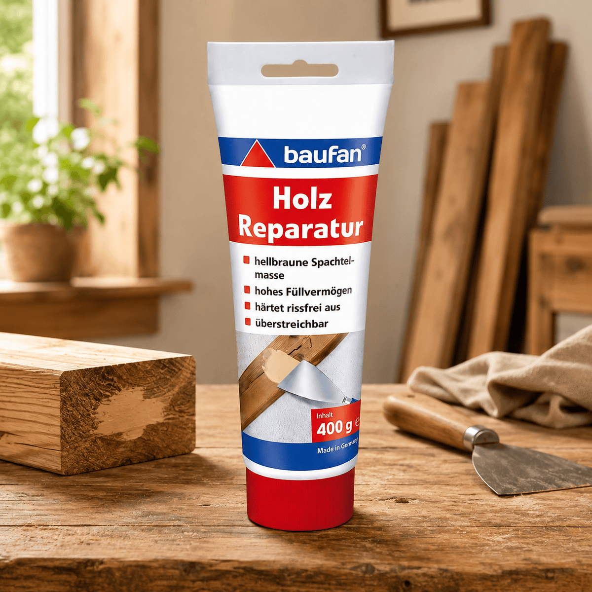 Produkt BAUFAN Masa Szpachlowa do drewna BAUFAN Wood Repair 400g 006138