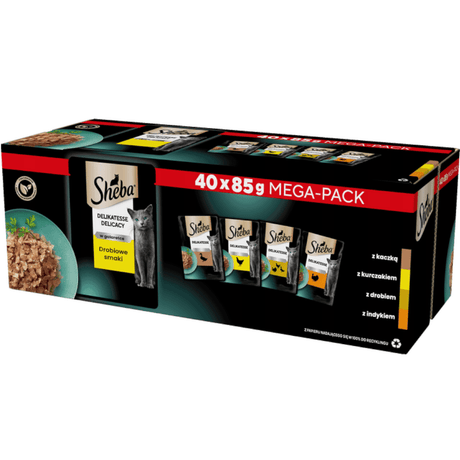 Produkt SHEBA Mokra karma dla kotów SHEBA Delicacy Drobiowe smaki w saszetkach 40x85g 003853