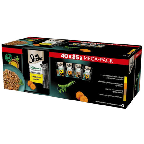 Produkt SHEBA Mokra karma dla kotów SHEBA Nature's Collection Drobiowe smaki w saszetkach 40x85g 003854