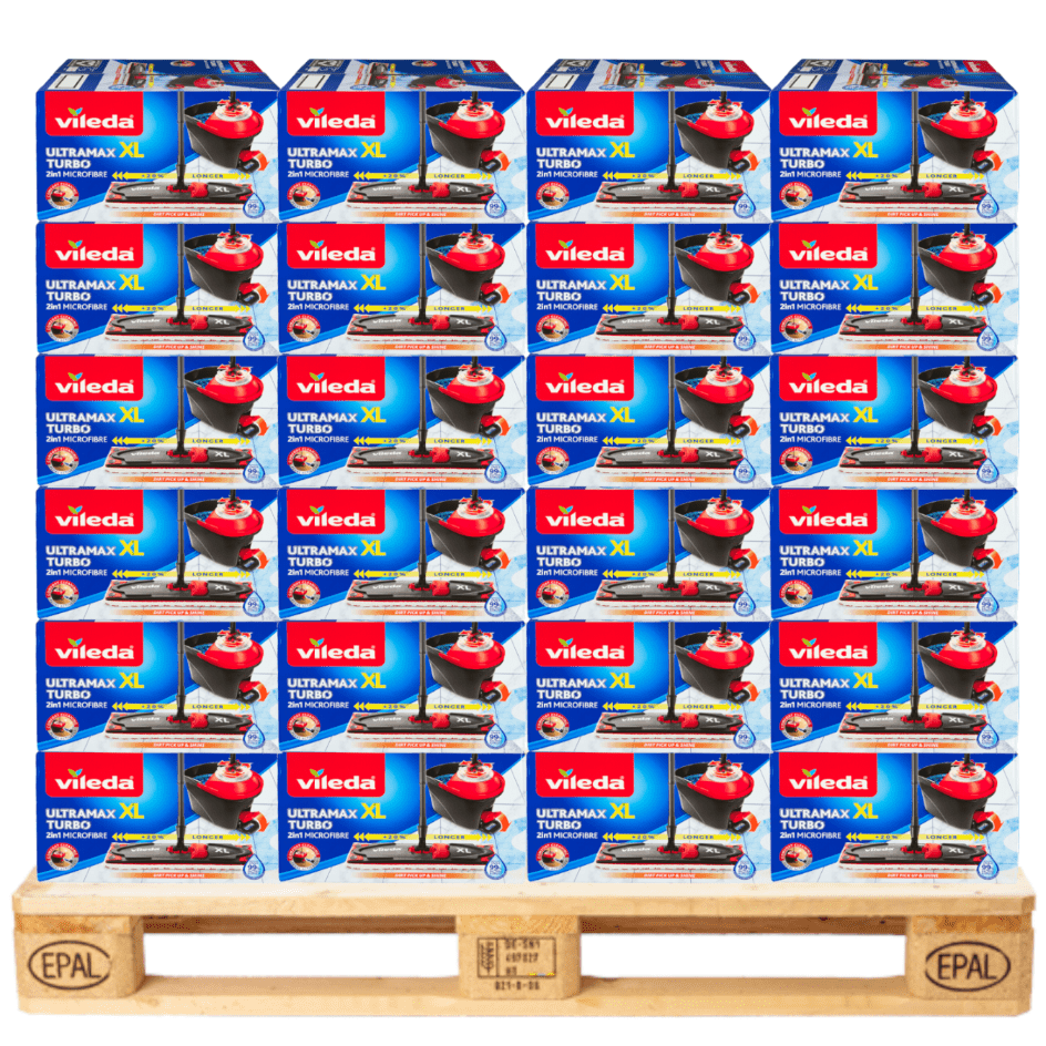Produkt VILEDA Mopy i wkłady Mop obrotowy wiadro VILEDA Ultramax Turbo XL Paleta 42 sztuki K_026669_42