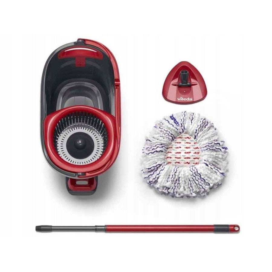 Produkt VILEDA Mopy i wkłady Zestaw Mop obrotowy + wiadro + drążek VILEDA Turbo 3w1 mikrofibra Paleta 42 sztuki K_037755_42