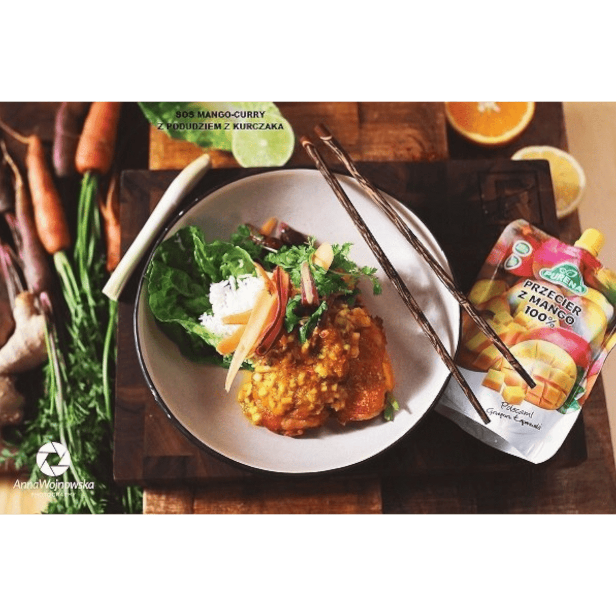 Produkt PURENA Mus owocowy Przecier pulpa z mango 100% PURENA Mus owocowy 300g 002876