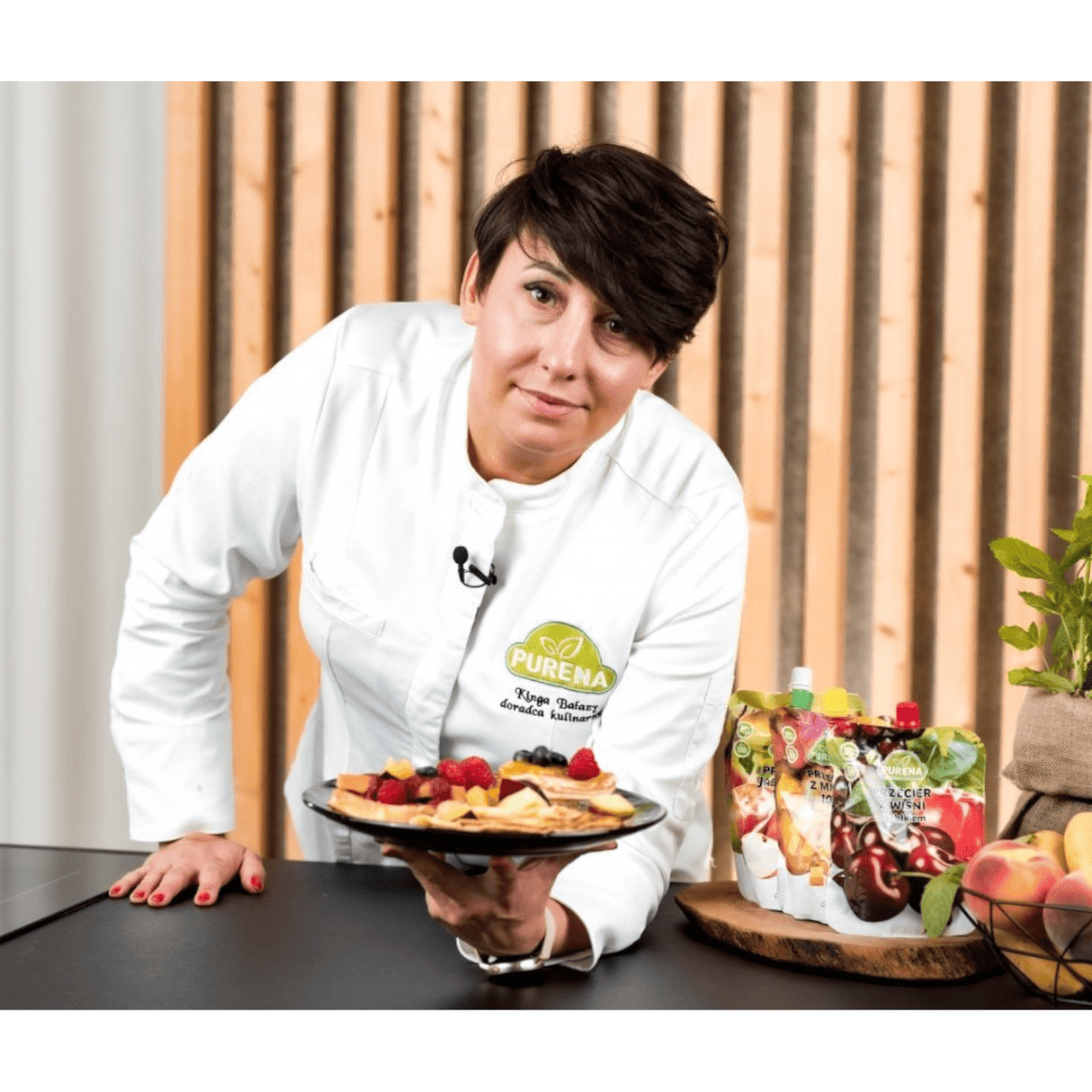 Produkt PURENA Mus owocowy Przecier wiśniowy z jabłkiem 100% PURENA Mus owocowy 250g 002881