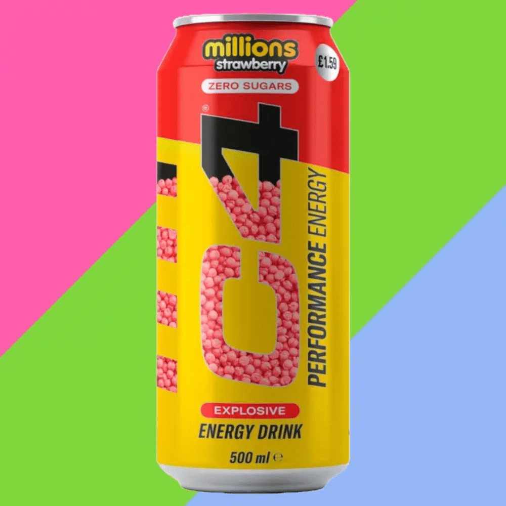 Produkt Vollmart24.com Napój energetyczny C4 Millions Strawberry Zero Cukru Puszka 0,5l 003314