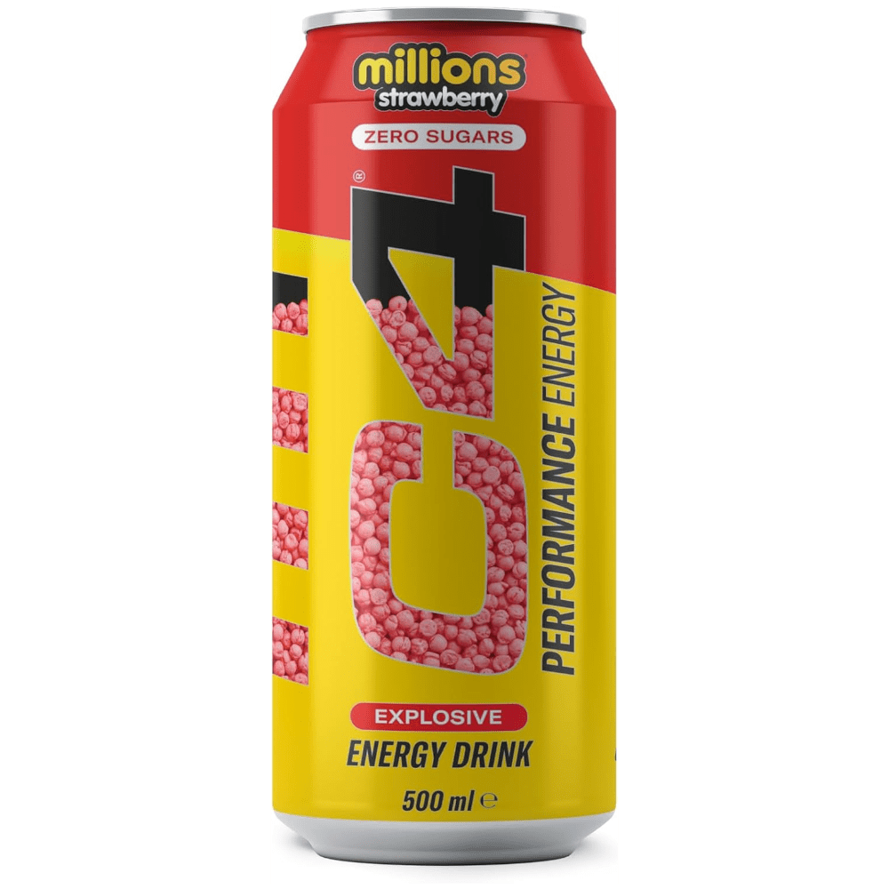 Produkt Vollmart24.com Napój energetyczny C4 Millions Strawberry Zero Cukru Puszka 0,5l 003314