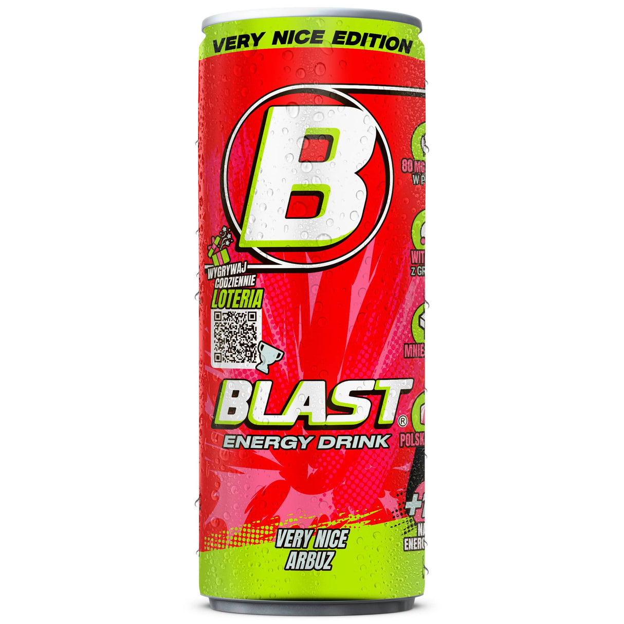 Produkt ENERGY BLAST Napój energetyczny ENERGY BLAST Very Nice Arbuz 250ml 038448