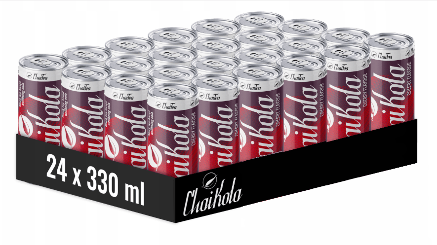 Produkt CHAITEA Napoje gazowane 24x Napój gazowany CHAIKOLA Cherry Na bazie herbaty Puszka 0,33l K_003477_24