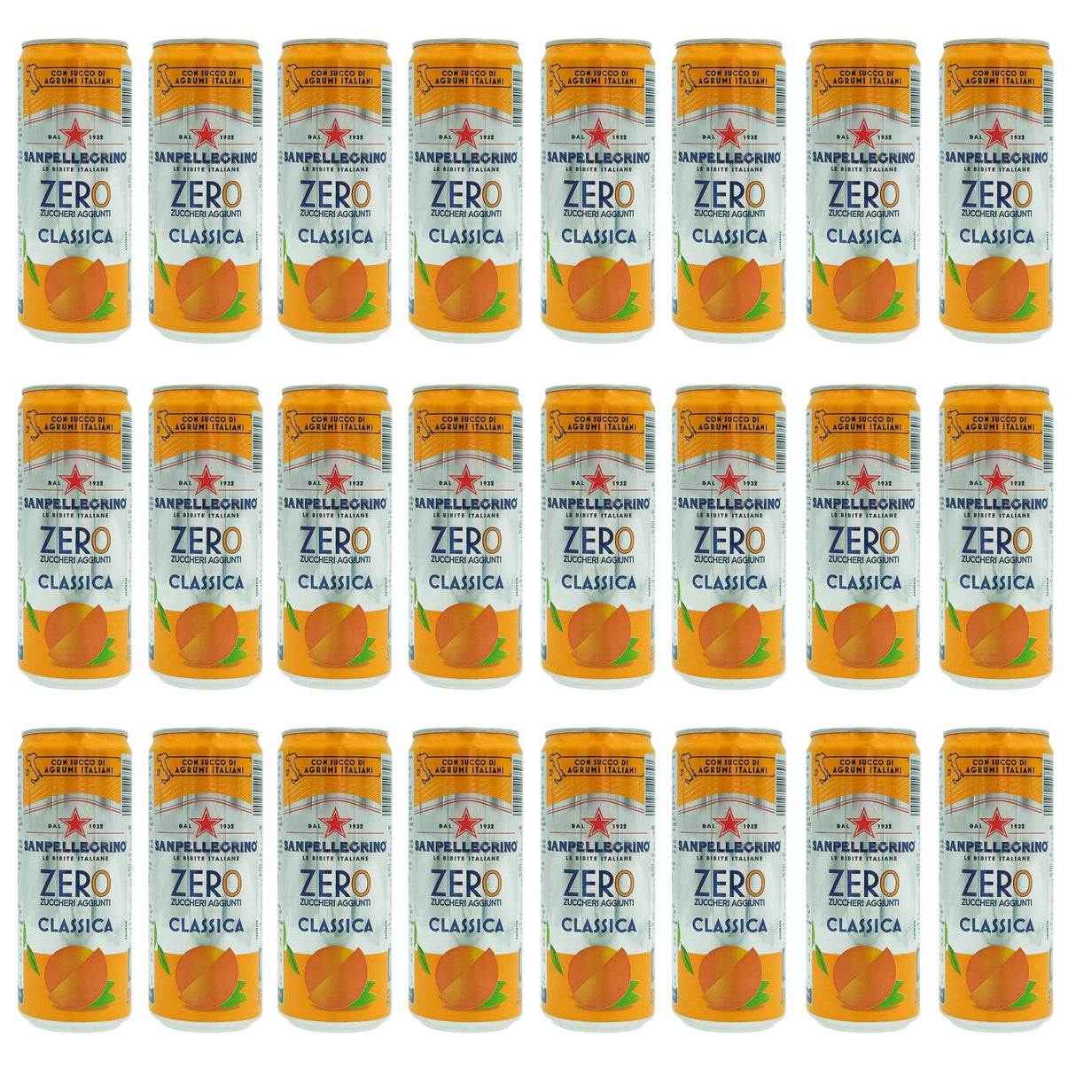 Produkt SAN PELLEGRINO Napoje gazowane 24x Napój gazowany SAN PELLEGRINO Aranciata Zero 330 ml K_000410_24
