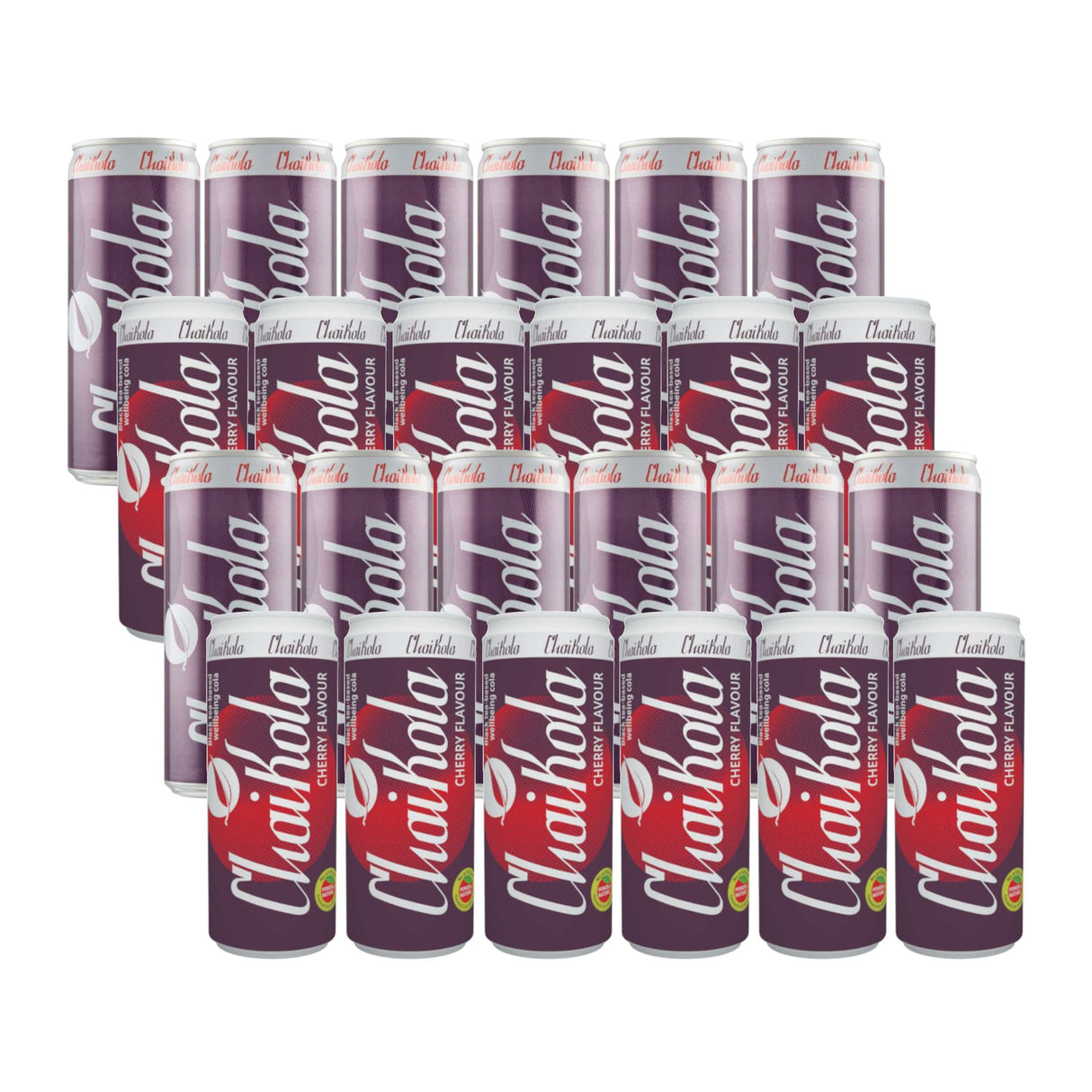 Produkt CHAITEA Napoje gazowane Napój gazowany CHAIKOLA Classic + Cherry Na bazie herbaty Mix smaków 24x 0,33l Z00932