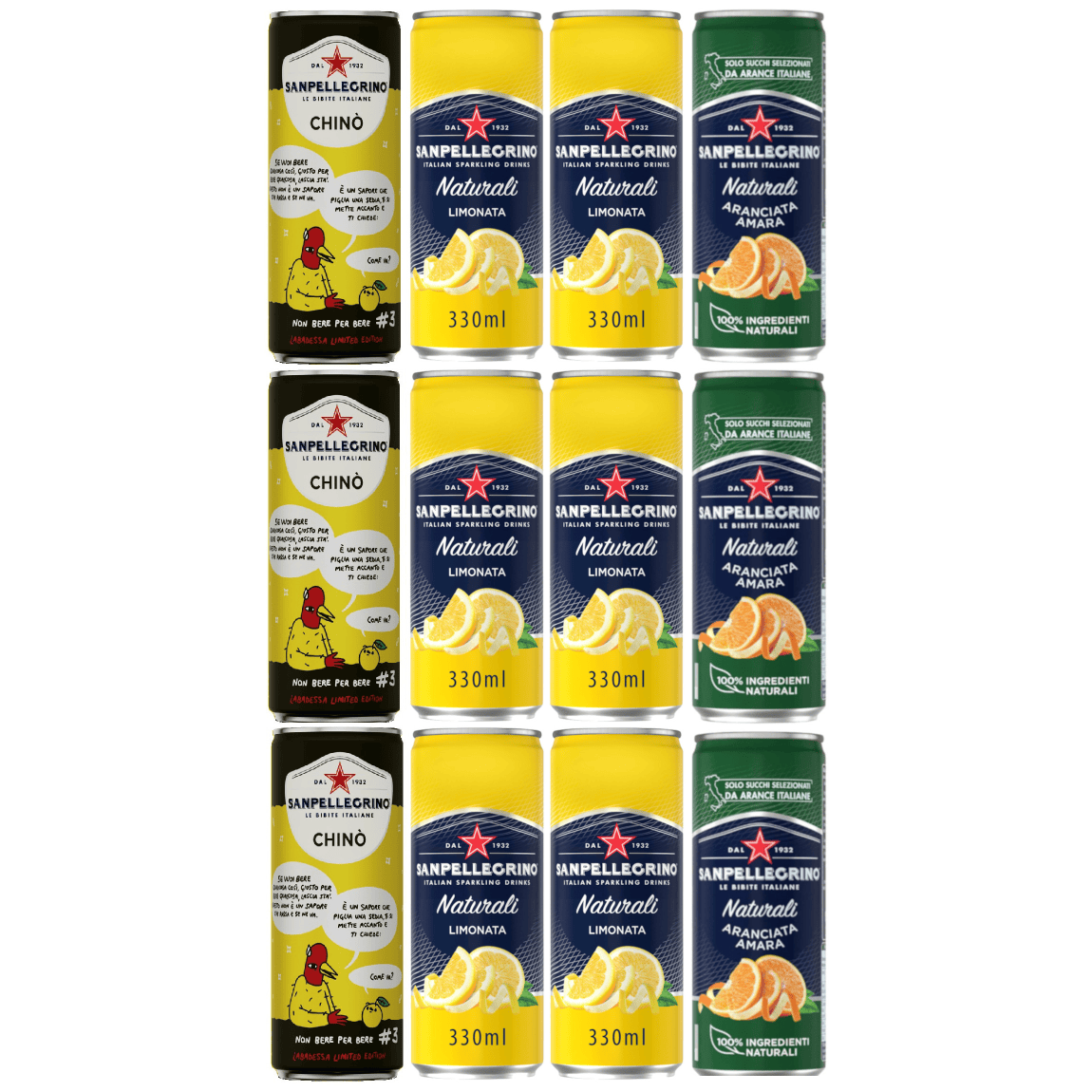 Produkt SAN PELLEGRINO Napoje gazowane Napój gazowany SAN PELLEGRINO Limonata Aranciata Chino 12x 330 ml Z00674