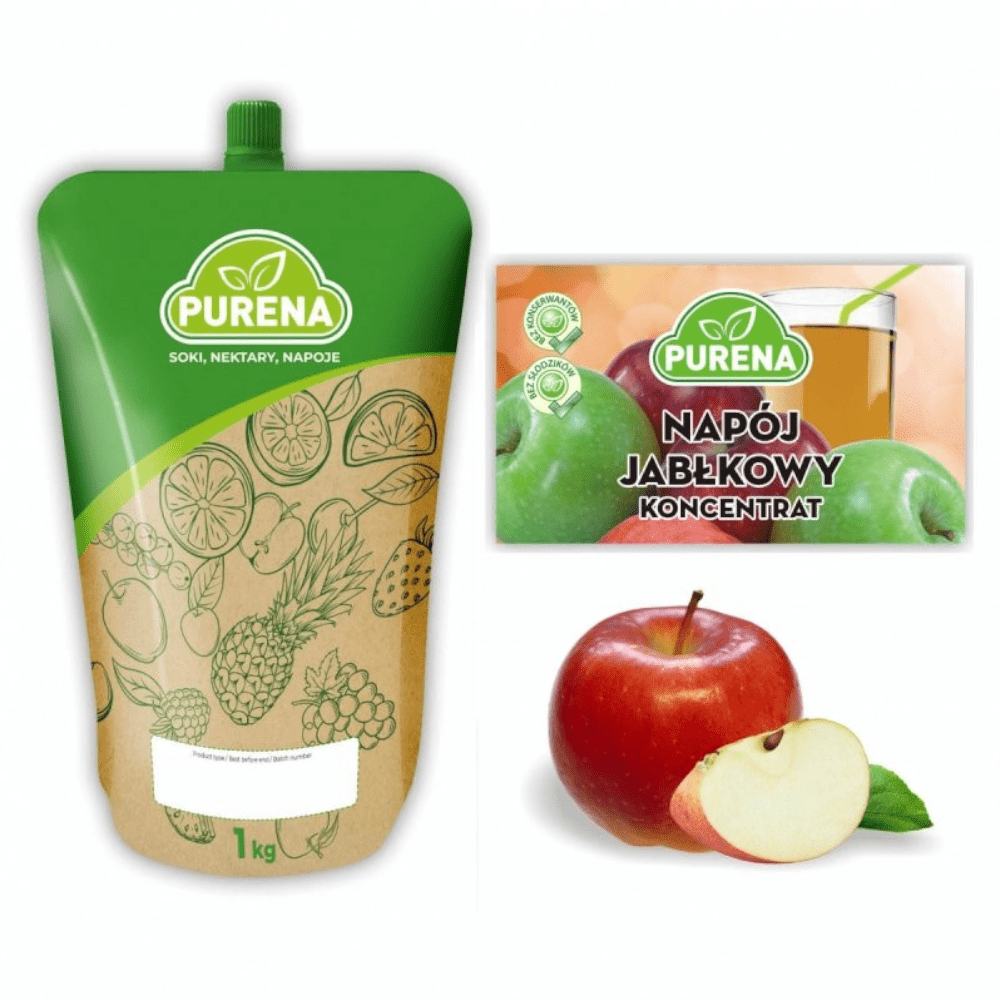 Produkt PURENA Napoje niegazowane Koncentrat Napój jabłkowy PURENA 1kg na 6l 003326