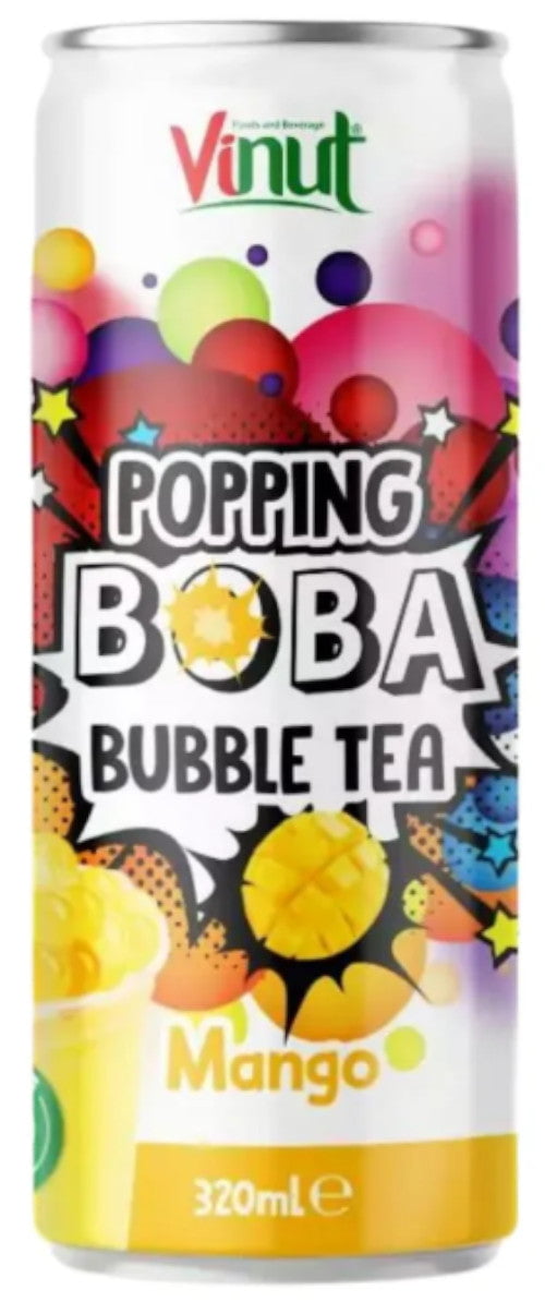 Produkt Vinut Napoje niegazowane Napój VINUT Popping Bubble Tea Mango puszka 320ml 052531