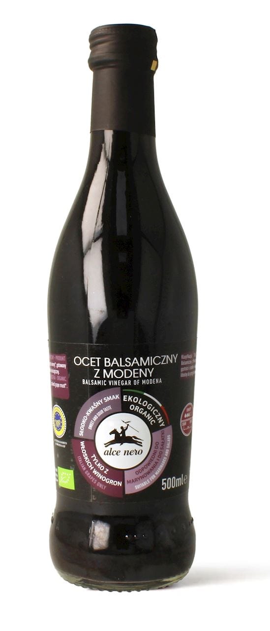 Produkt ALCE NERO (włoskie produkty) OCET BALSAMICZNY Z MODENY FILTROWANY BIO 500 ml - ALCE NERO 8009004813076