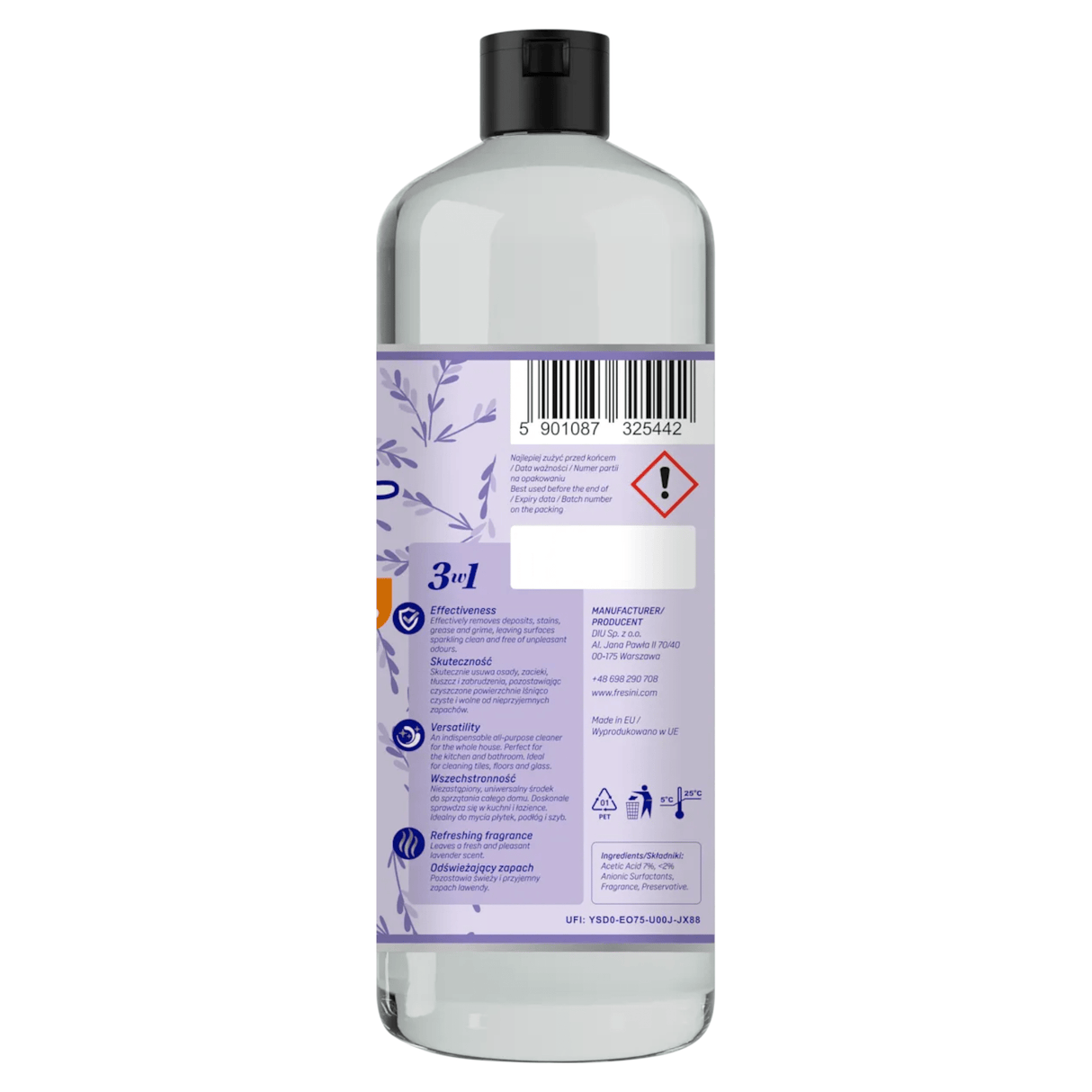 Produkt FRESINI Ocet gospodarczy 7% do czyszczenia FRESINI Lavenda 1l 003650