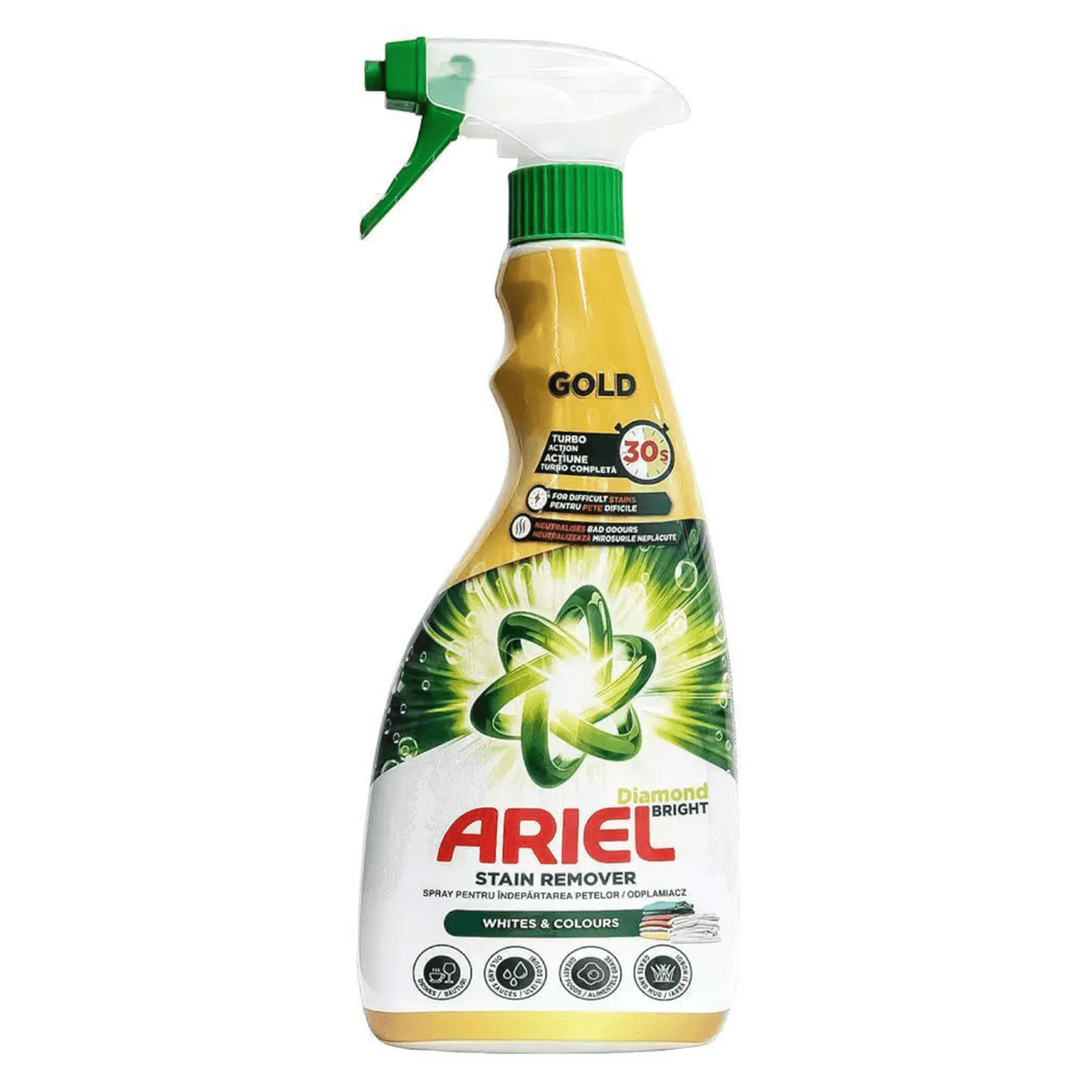 Produkt ARIEL Odplamiacze Odplamiacz do tkanin ARIEL Gold Stain Remover do białego i koloru 750 ml 002850