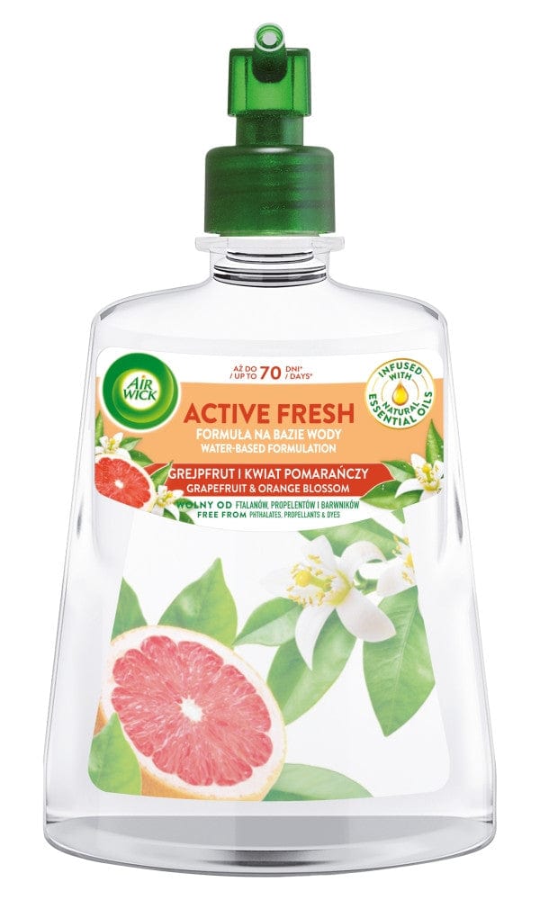 Produkt AIR WICK Odświeżacze powietrza Wkład do odświeżacza AIR WICK automatyczny Grejpfrut i Kwiat Pomarańczy 228ml 052505