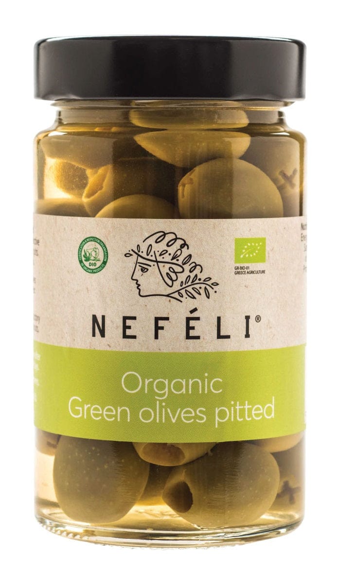 Produkt NEFELI (oliwki) OLIWKI ZIELONE BEZ PESTEK W ZALEWIE BIO 295 g (140 g) - NEFELI 5203447711200
