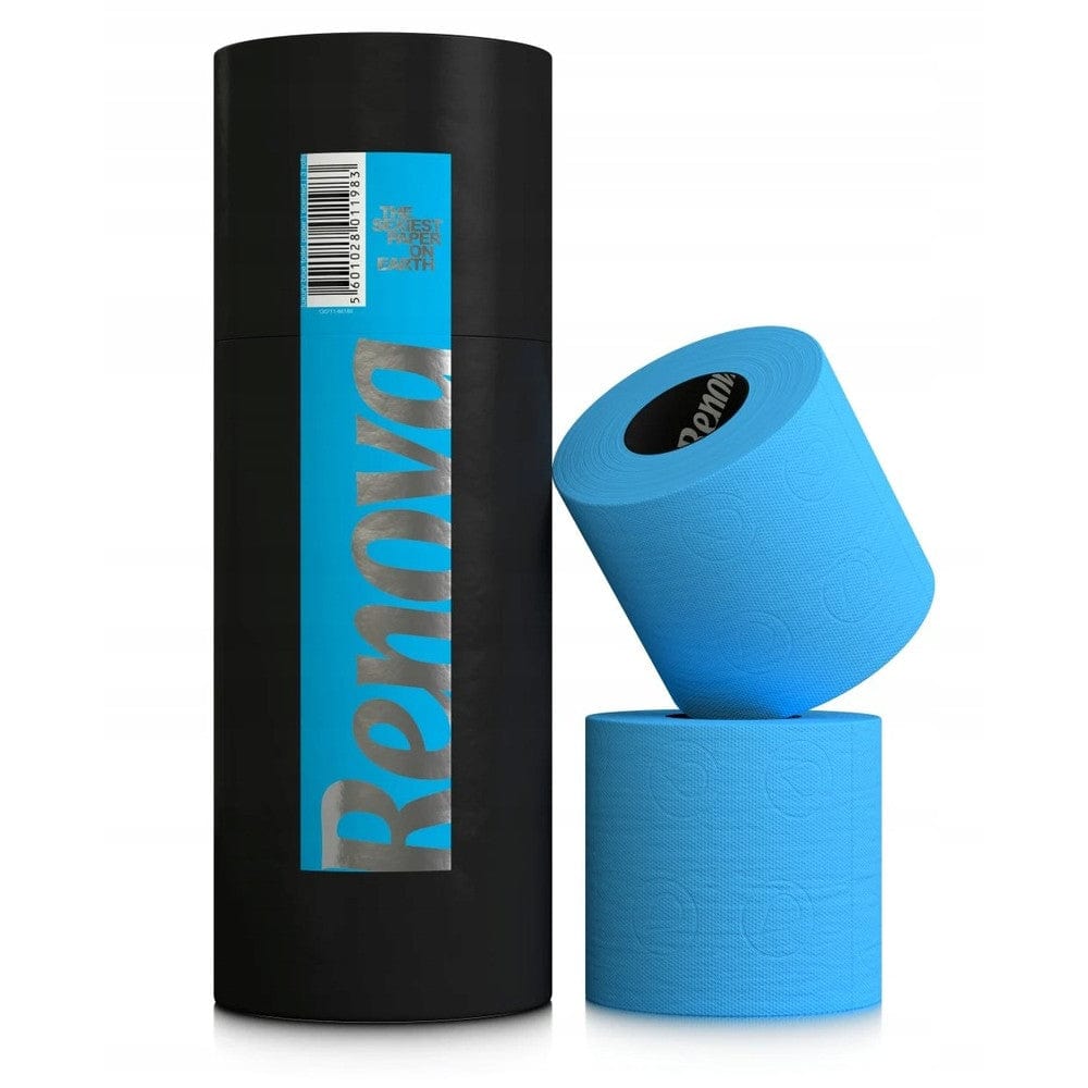 Produkt RENOVA Papier toaletowy Papier toaletowy RENOVA Tube Blue niebieski 3 szt 003395