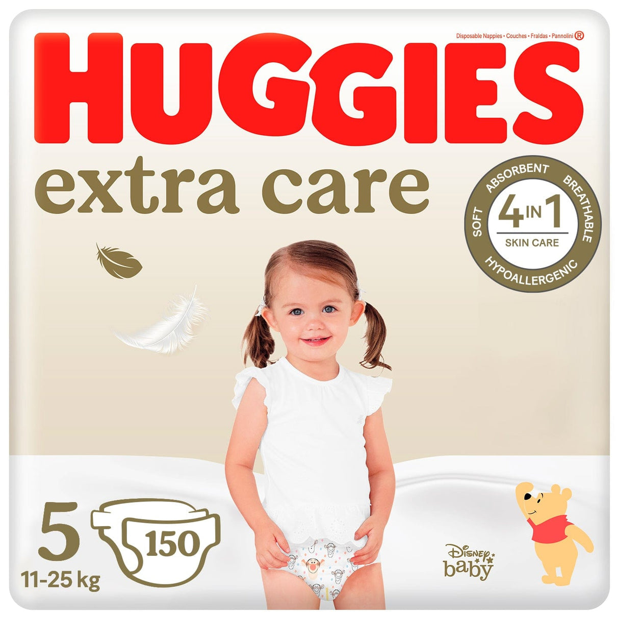 Produkt HUGGIES Pieluchy HUGGIES Extra Care Mega 5 (11-25kg) pieluchy 150 szt K_038112_3