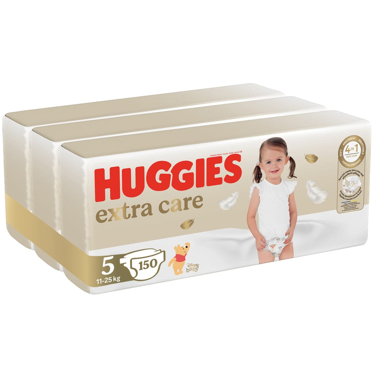 Produkt HUGGIES Pieluchy HUGGIES Extra Care Mega 5 (11-25kg) pieluchy 150 szt K_038112_3