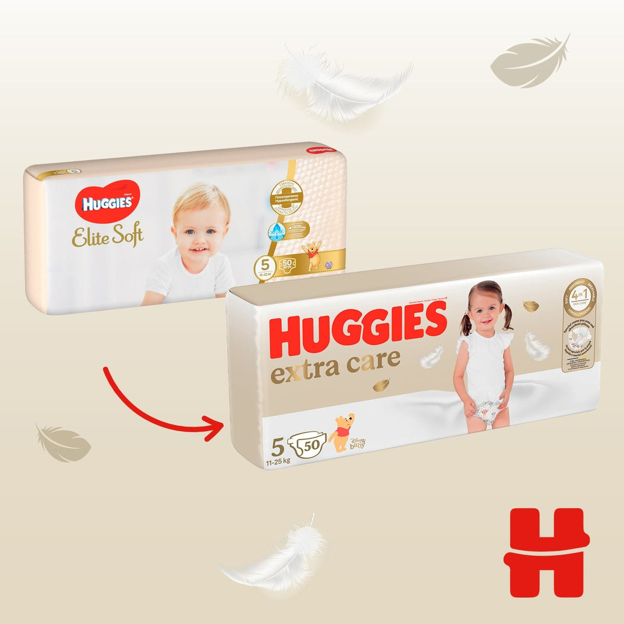Produkt HUGGIES Pieluchy HUGGIES Extra Care Mega 5 (11-25kg) pieluchy 150 szt K_038112_3