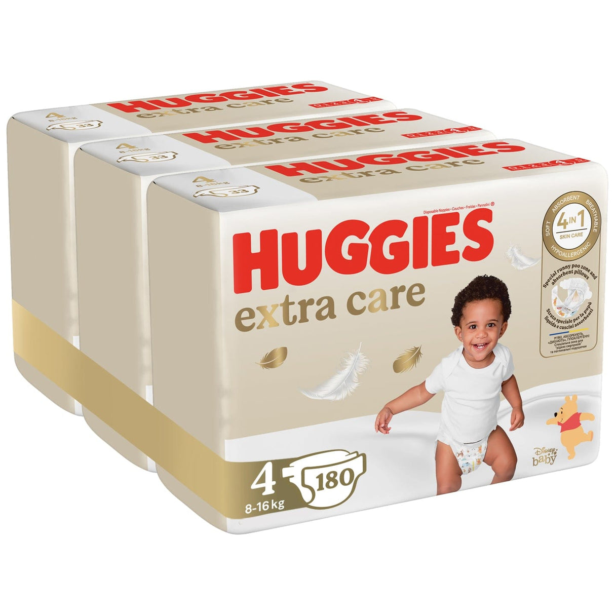 Produkt HUGGIES Pieluchy Pieluchy HUGGIES Extra Care 4 (8-16kg) 180 szt K_038111_3