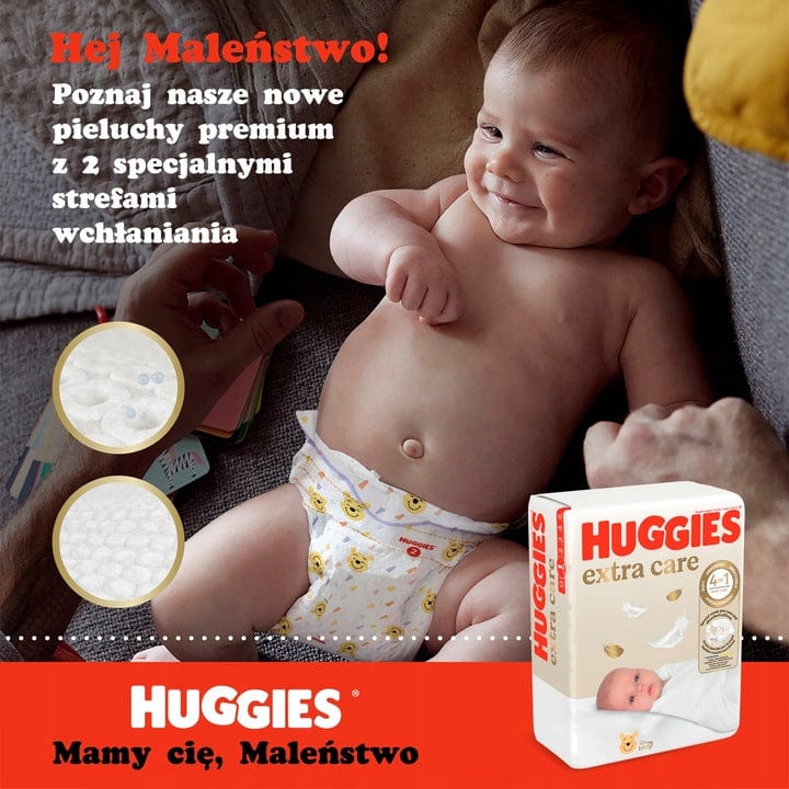 Produkt HUGGIES Pieluchy Pieluchy HUGGIES Extra Care 4 (8-16kg) 180 szt K_038111_3