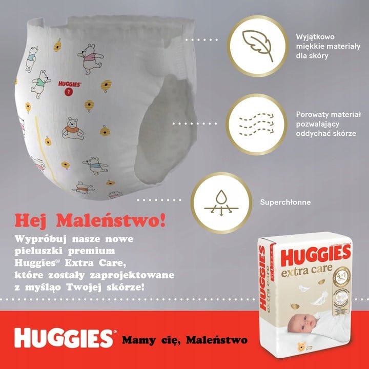 Produkt HUGGIES Pieluchy Pieluchy HUGGIES Extra Care 4 (8-16kg) 180 szt K_038111_3