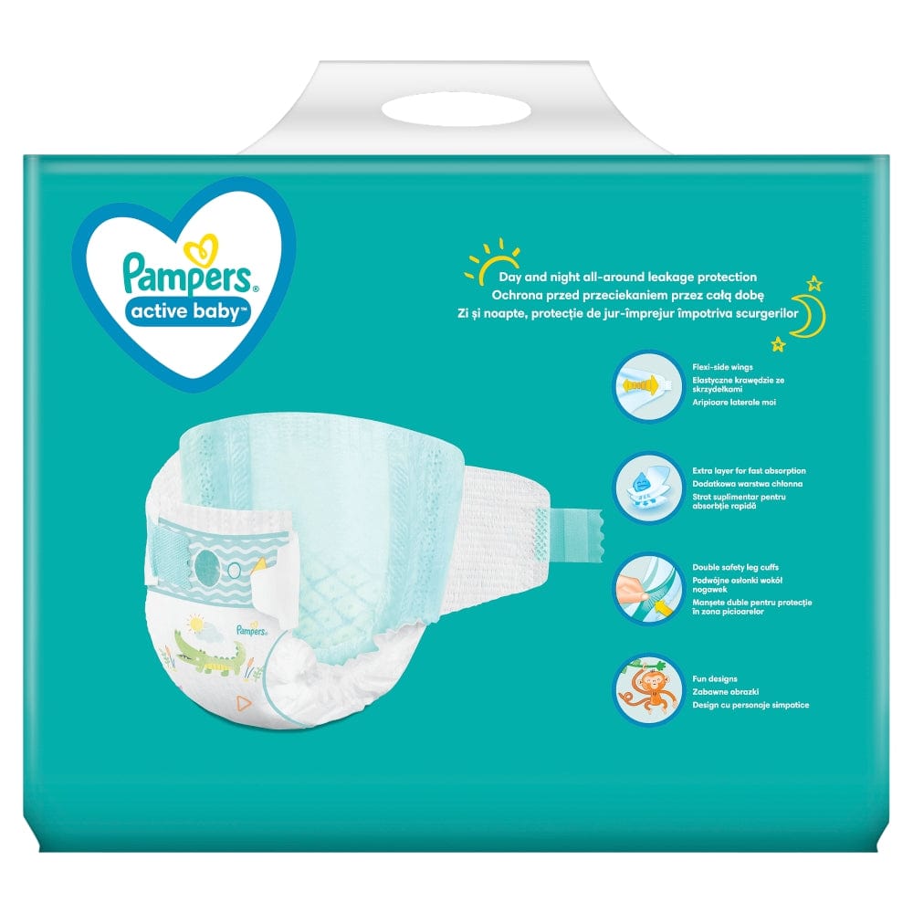 Produkt PAMPERS Pieluchy Pieluchy PAMPERS Active Baby roz 4 (9-14kg) 76 szt Paleta 72 opakowania K_021879 _72