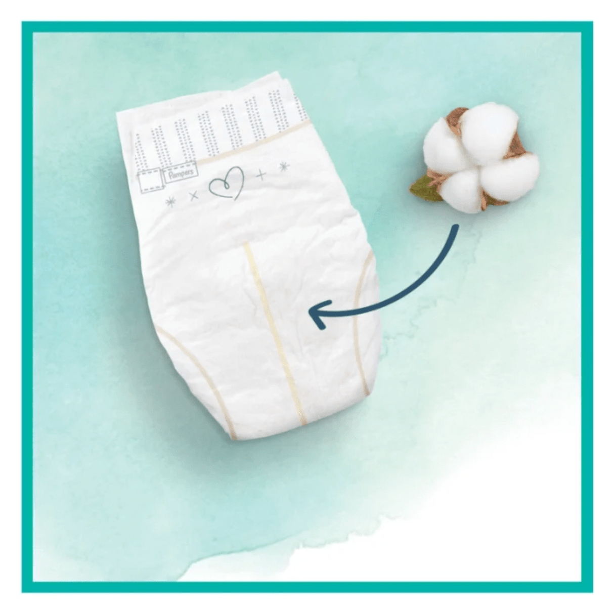 Produkt PAMPERS Pieluchy Pieluchy PAMPERS Harmonie Rozmiar 2 (4–8 kg) 39szt 032407