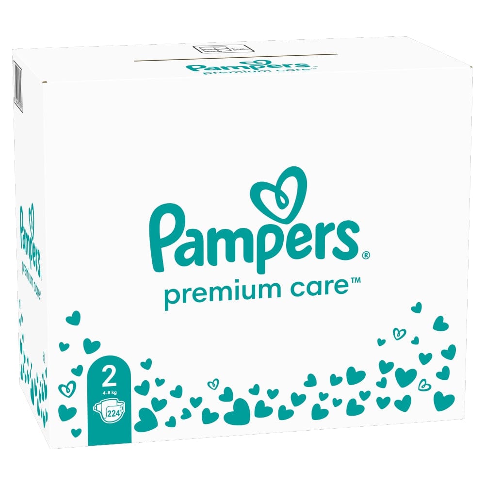 Produkt PAMPERS Pieluchy Pieluchy PAMPERS Premium Care roz 2 (4-8 kg) 224 szt. Paleta 28 opakowań K_037710_28