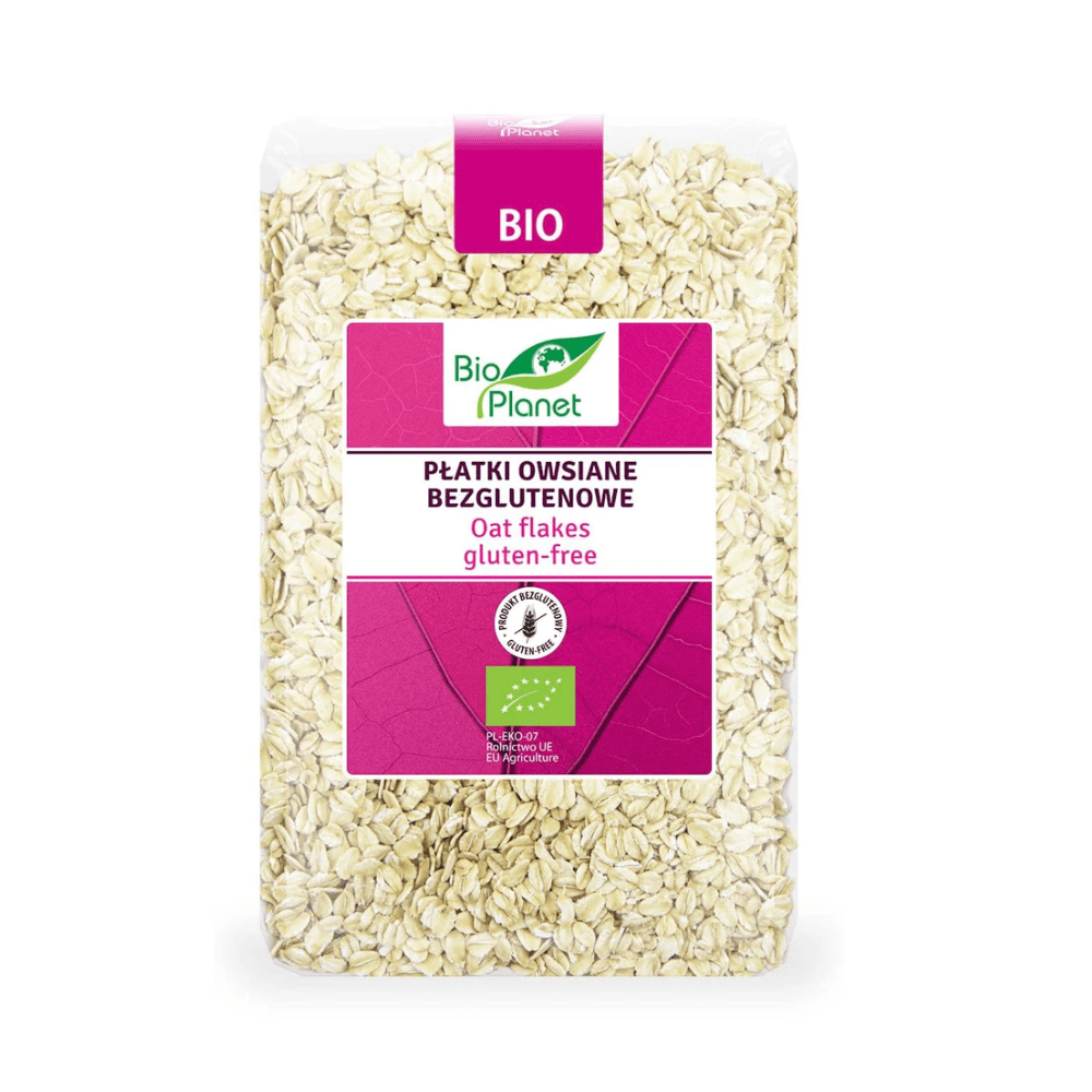 Produkt BIO PLANET Płatki Bio Planet Płatki owsiane bezglutenowe 1 kg Bio 047189