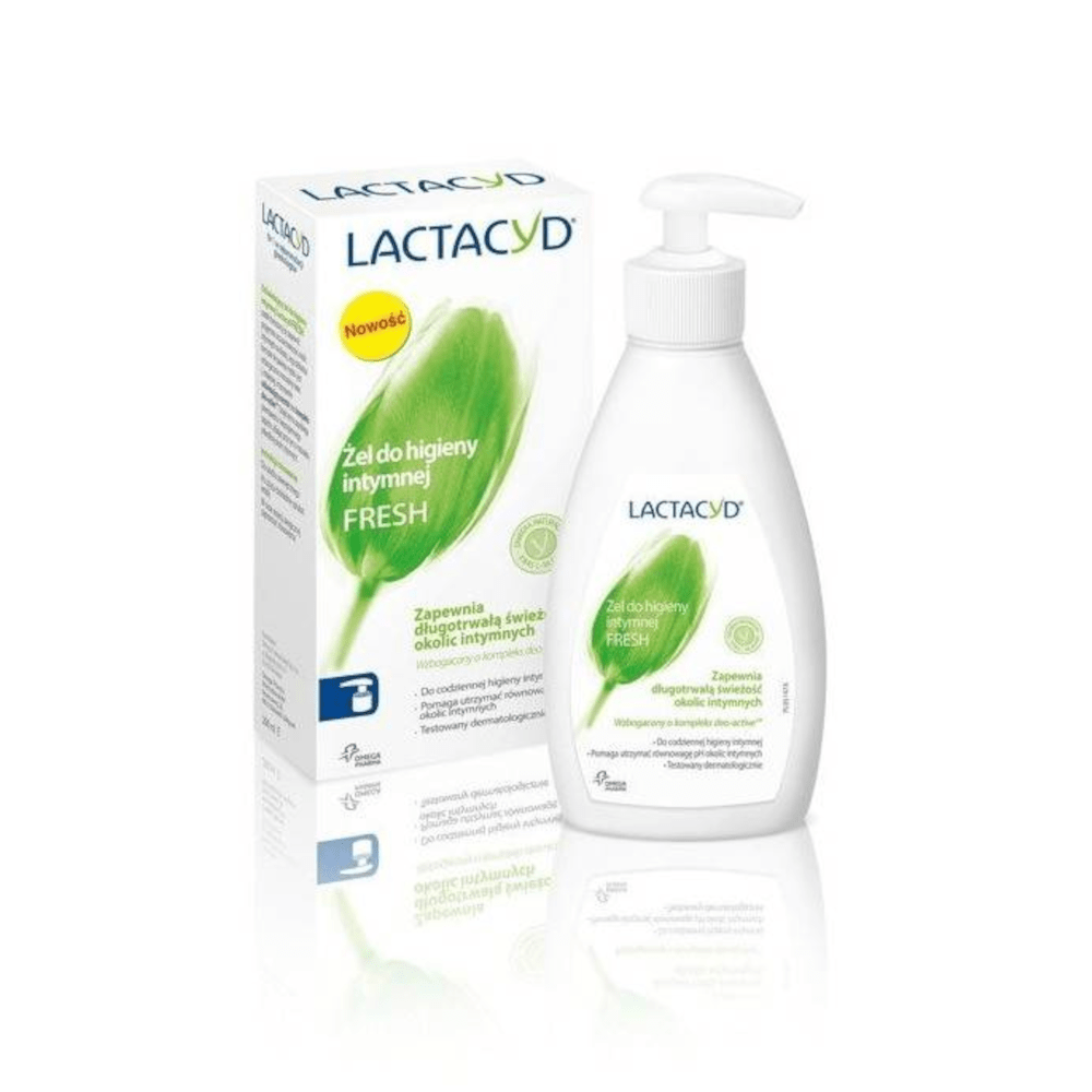 Produkt LACTACYD Płyn do higieny intymnej Żel do higieny intymnej LACTACYD Fresh 200ml z pompką 052749