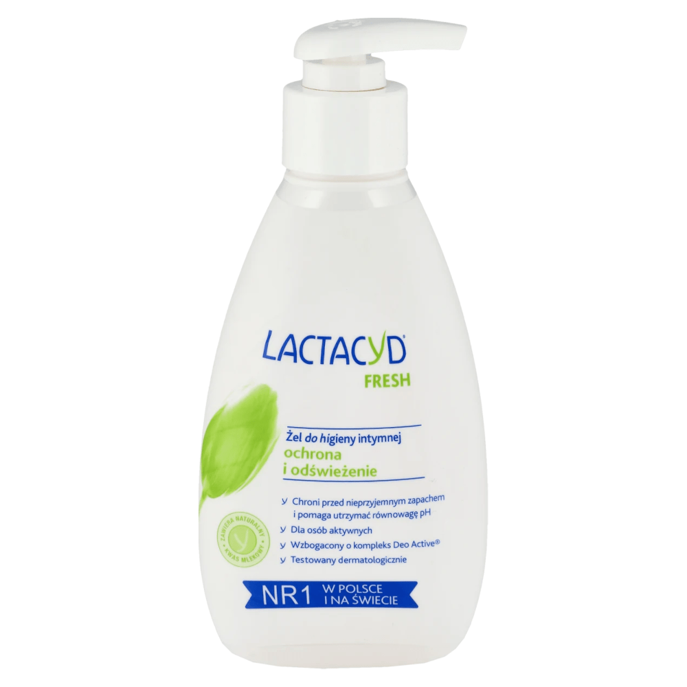Produkt LACTACYD Płyn do higieny intymnej Żel do higieny intymnej LACTACYD Fresh 200ml z pompką 052749
