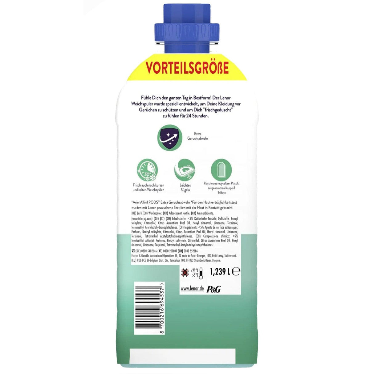 Produkt LENOR Płyn do płukania tkanin LENOR Ariel Freshness Guard 59 prań 1,239l 004324