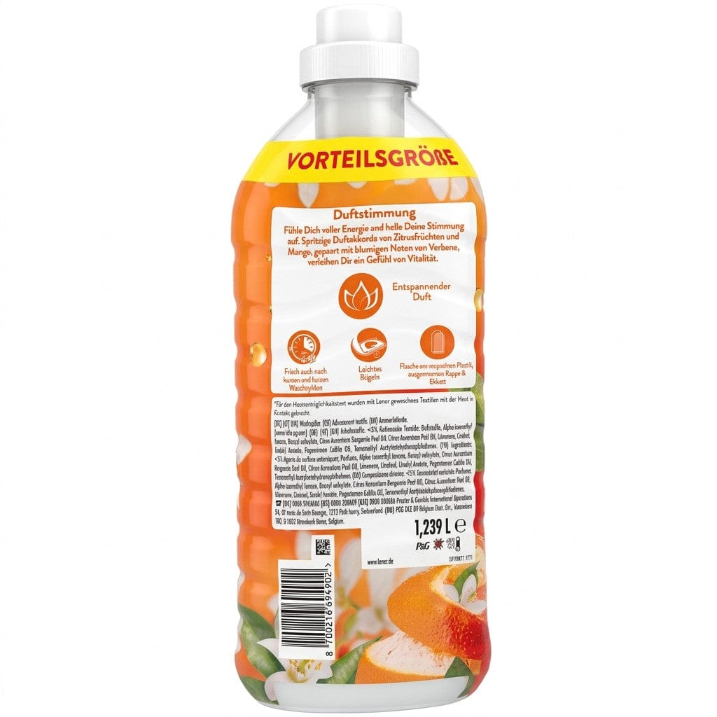 Produkt LENOR Płyn do płukania tkanin LENOR Orange & Verbena 59 prań 1,239l 004326