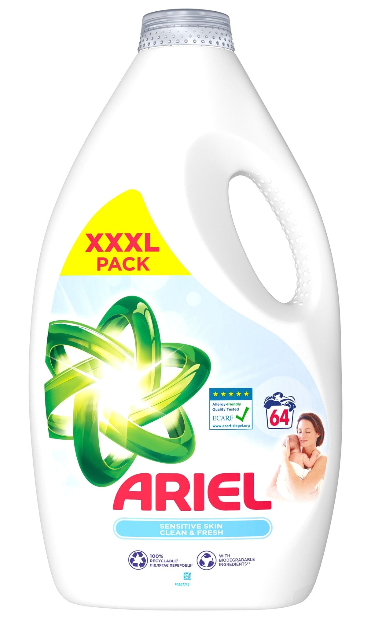 Produkt ARIEL Płyn do prania ARIEL Sensitive do skóry wrażliwej 64 prania 3,2l 003190
