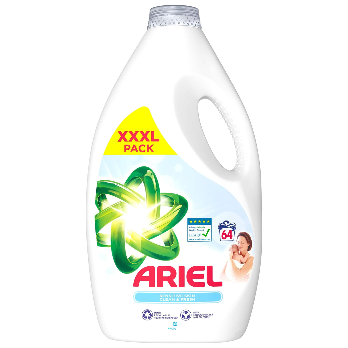 Produkt ARIEL Płyn do prania ARIEL Sensitive do skóry wrażliwej 64 prania 3,2l 003190