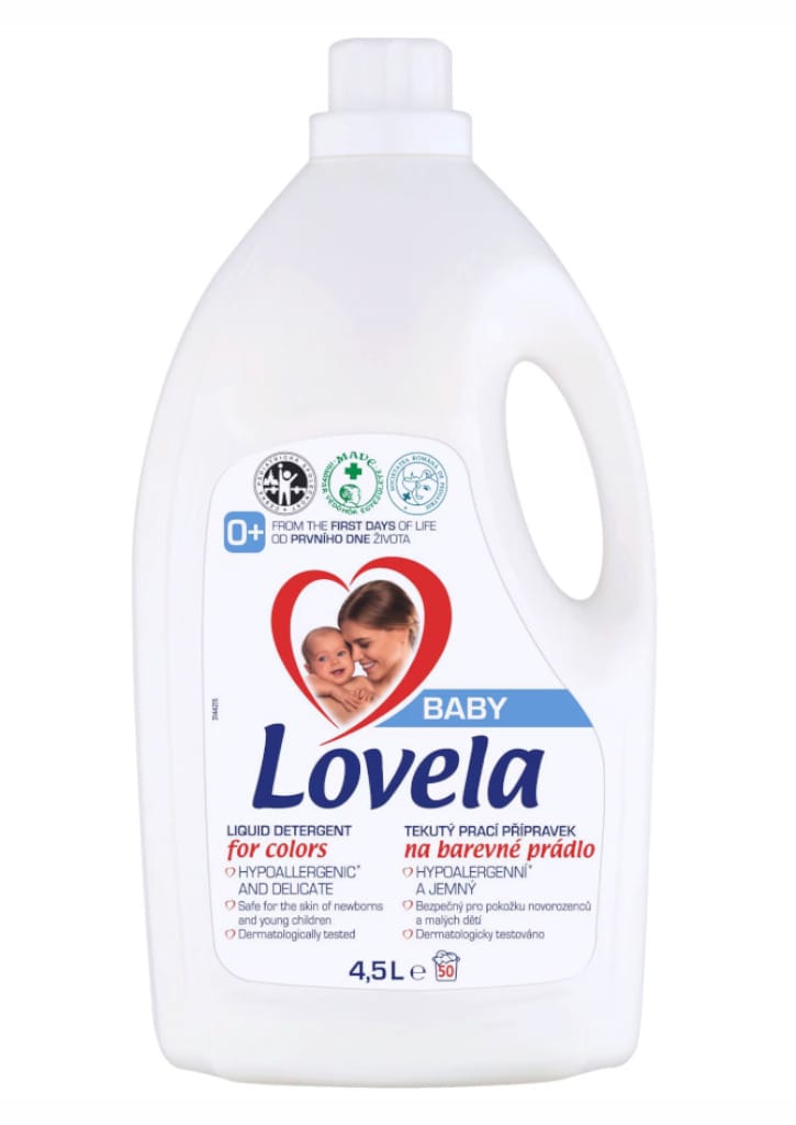 Produkt LOVELA Płyn do prania Płyn do prania białego i kolorów LOVELA Baby Mleczko dla dzieci 50 prań 2x 4,5L Z00951
