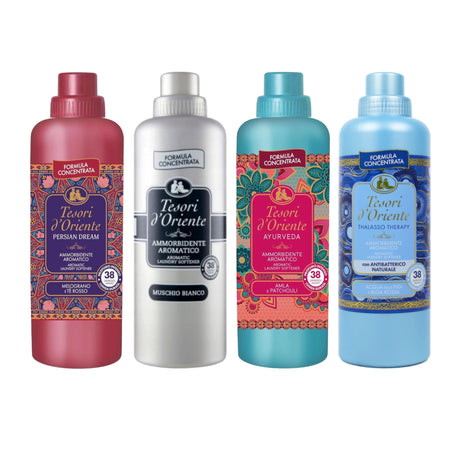 Produkt TESORI D'ORIENTE Płyny do płukania Płyn do płukania TESORI D'ORIENTE 38 płukań Mix 4x 760 ml Z00522